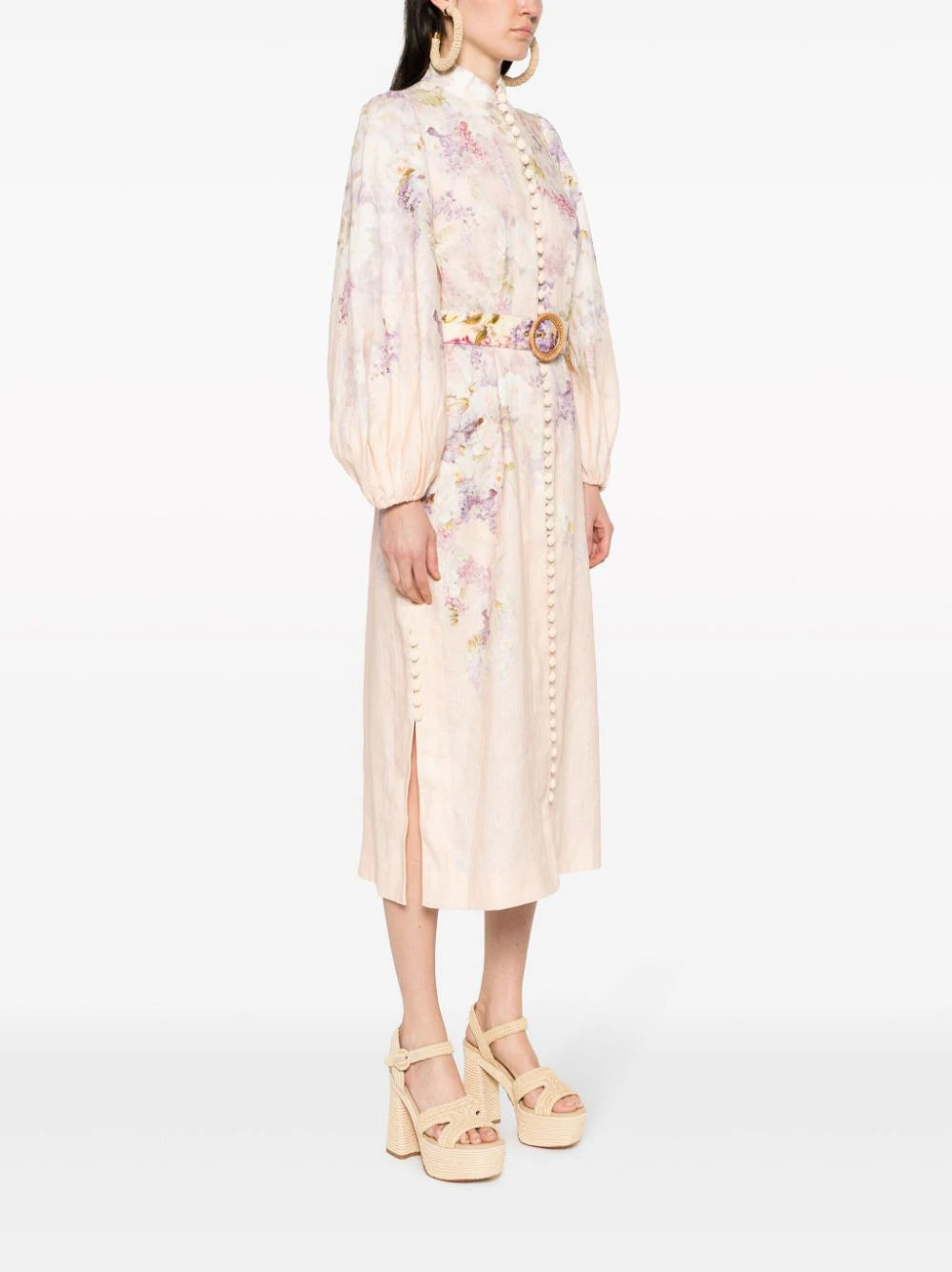 ZIMMERMANN Lyrical Buttoned Midi Dress