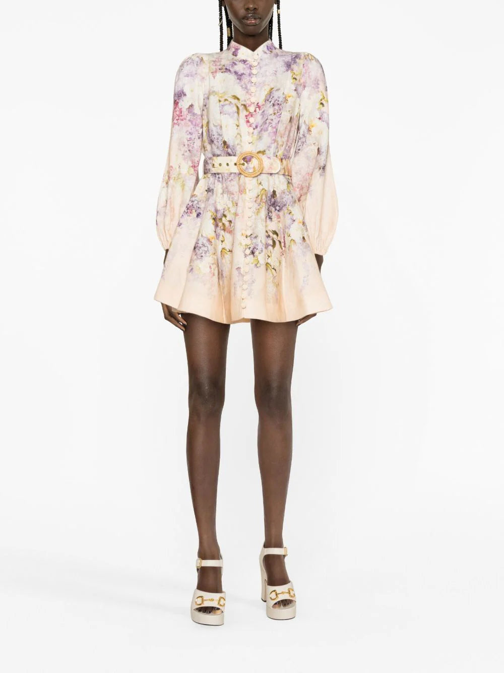 ZIMMERMANN Lyrical Buttoned Mini Dress