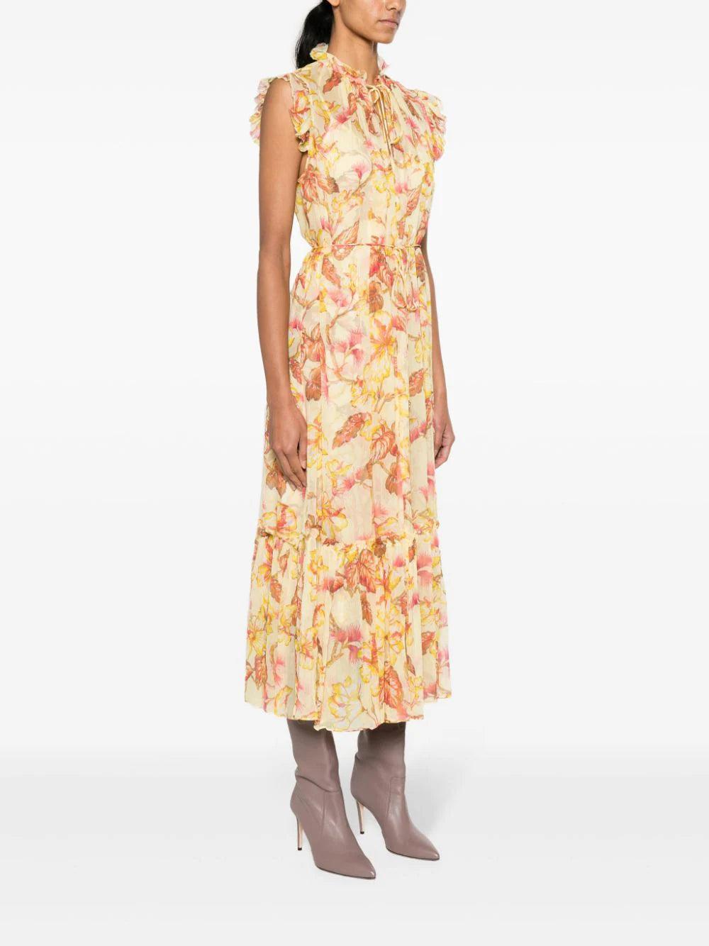ZIMMERMANN Matchmaker Flutter Midi Dress