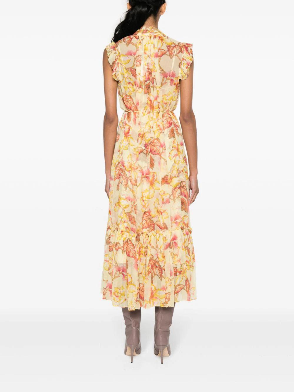 ZIMMERMANN Matchmaker Flutter Midi Dress