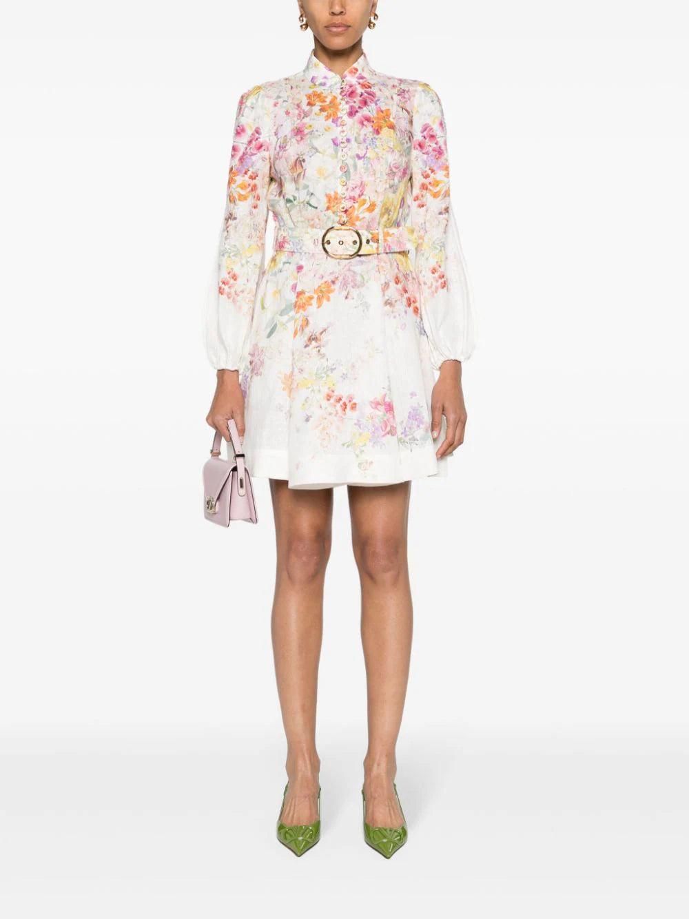 ZIMMERMANN Natura Buttoned Mini Dress