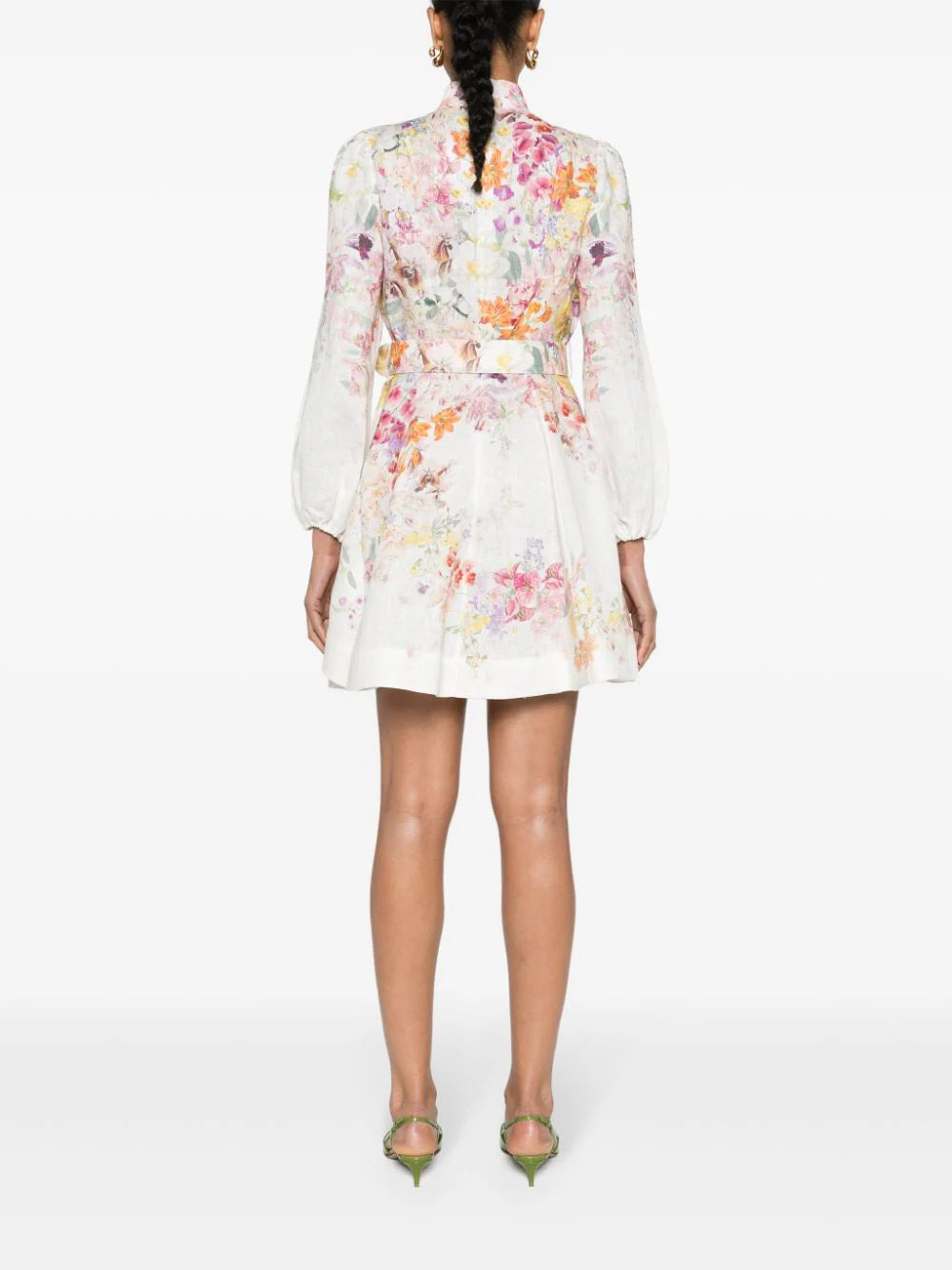 ZIMMERMANN Natura Buttoned Mini Dress