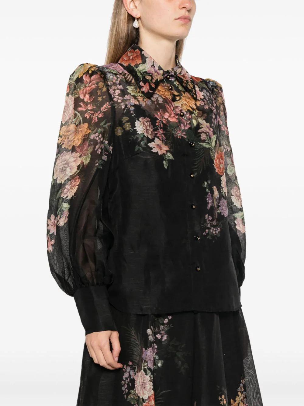 ZIMMERMANN Pavilion Tie Neck Blouse