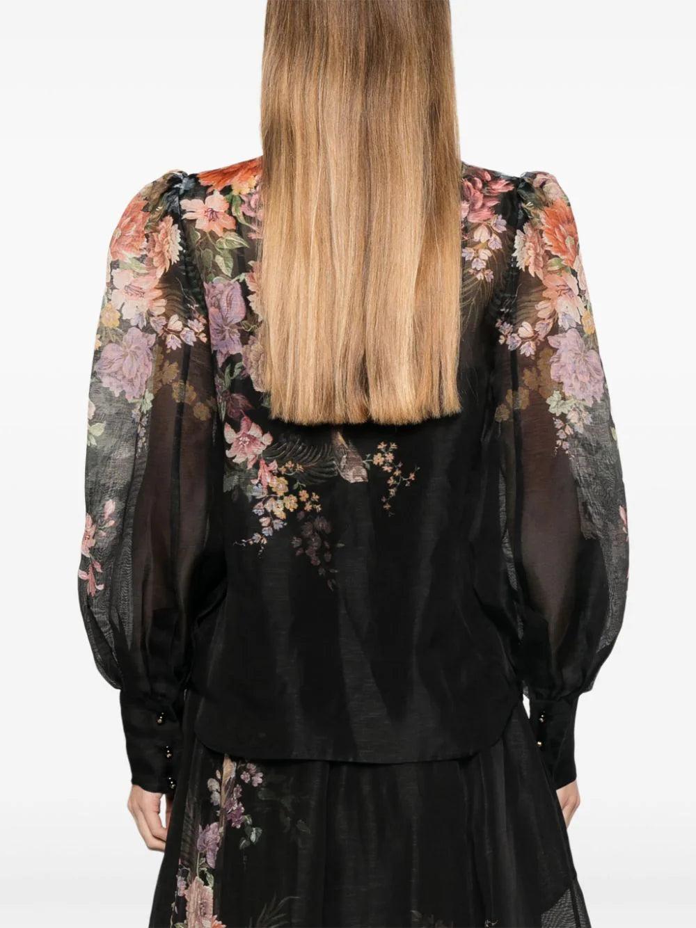 ZIMMERMANN Pavilion Tie Neck Blouse