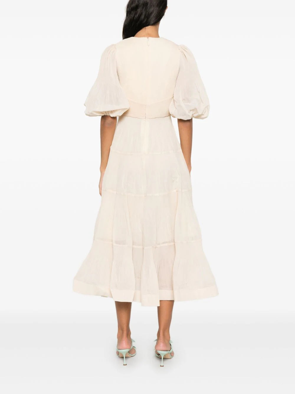 ZIMMERMANN Pleated Midi Dress