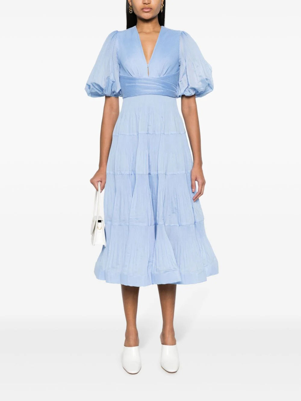 ZIMMERMANN Pleated Midi Dress