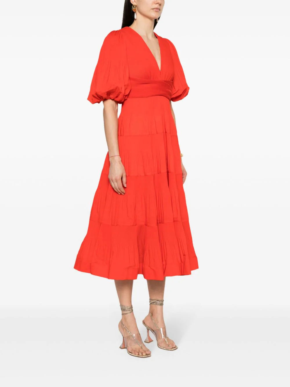 ZIMMERMANN Pleated Midi Dress