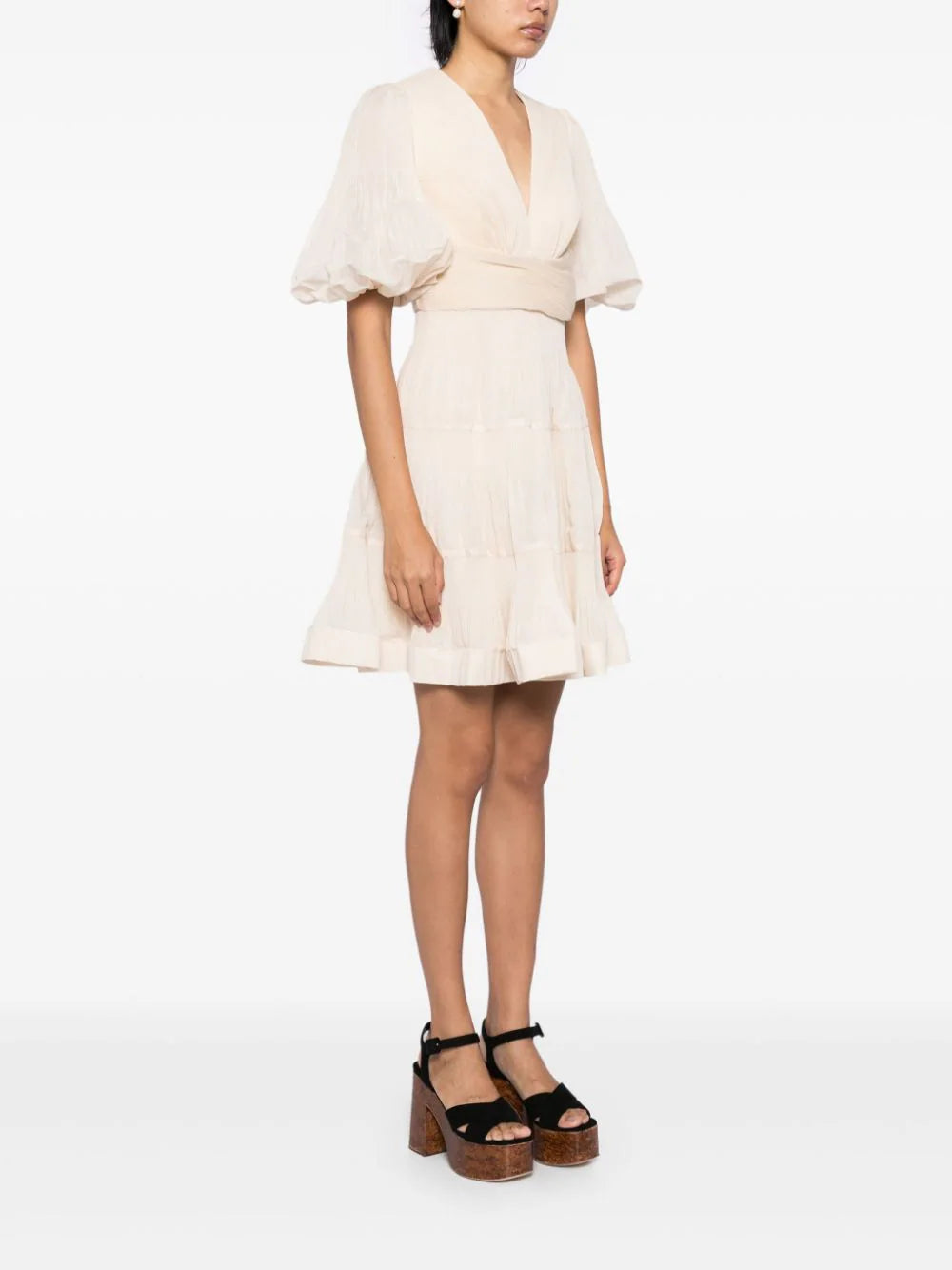 ZIMMERMANN Pleated Mini Dress