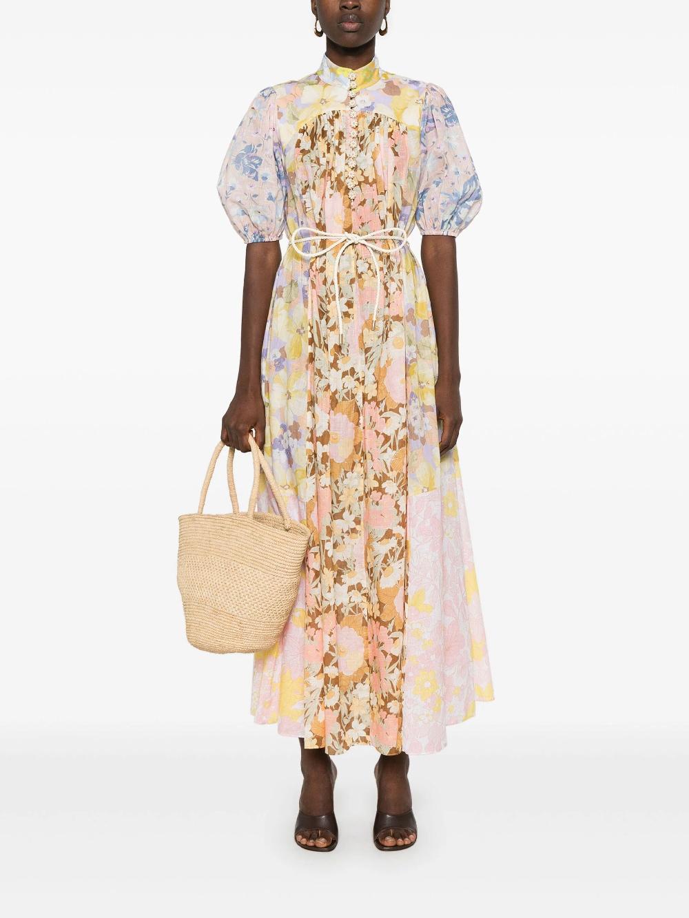 ZIMMERMANN Pop Puff Sleeve Maxi Dress