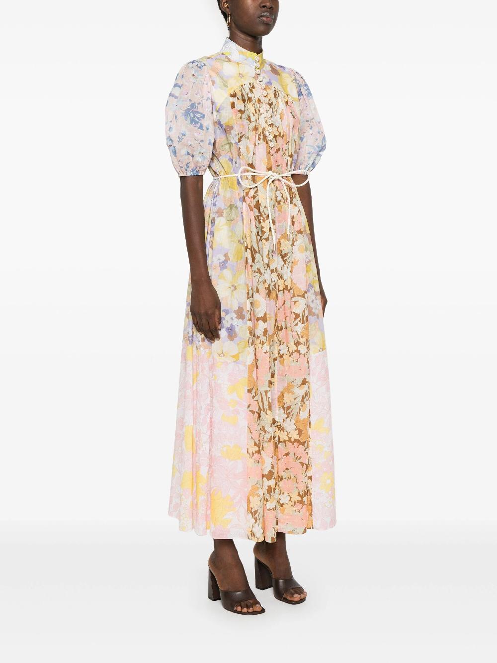 ZIMMERMANN Pop Puff Sleeve Maxi Dress