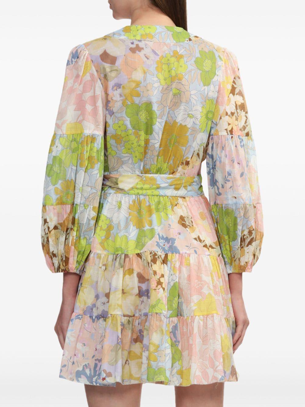ZIMMERMANN Pop Wrap Mini Dress