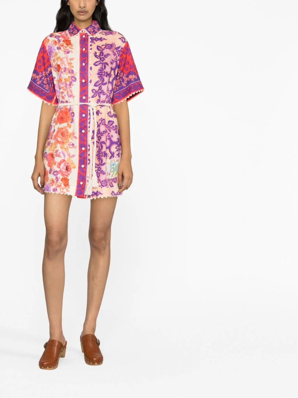 ZIMMERMANN Raie Trimmed Shirt Dress