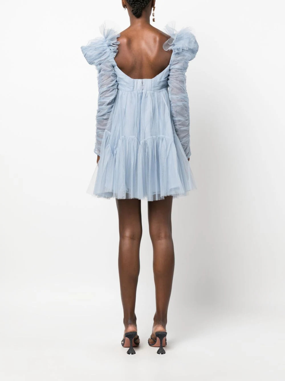 ZIMMERMANN Tulle Ruched Mini Dress