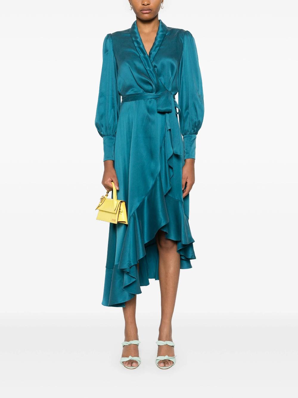 ZIMMERMANN Wrap Midi Dress