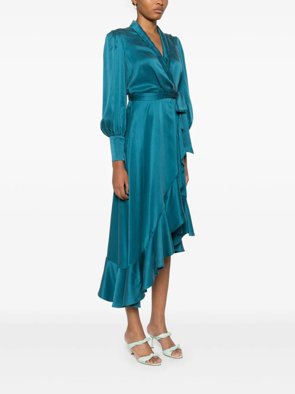 ZIMMERMANN Wrap Midi Dress