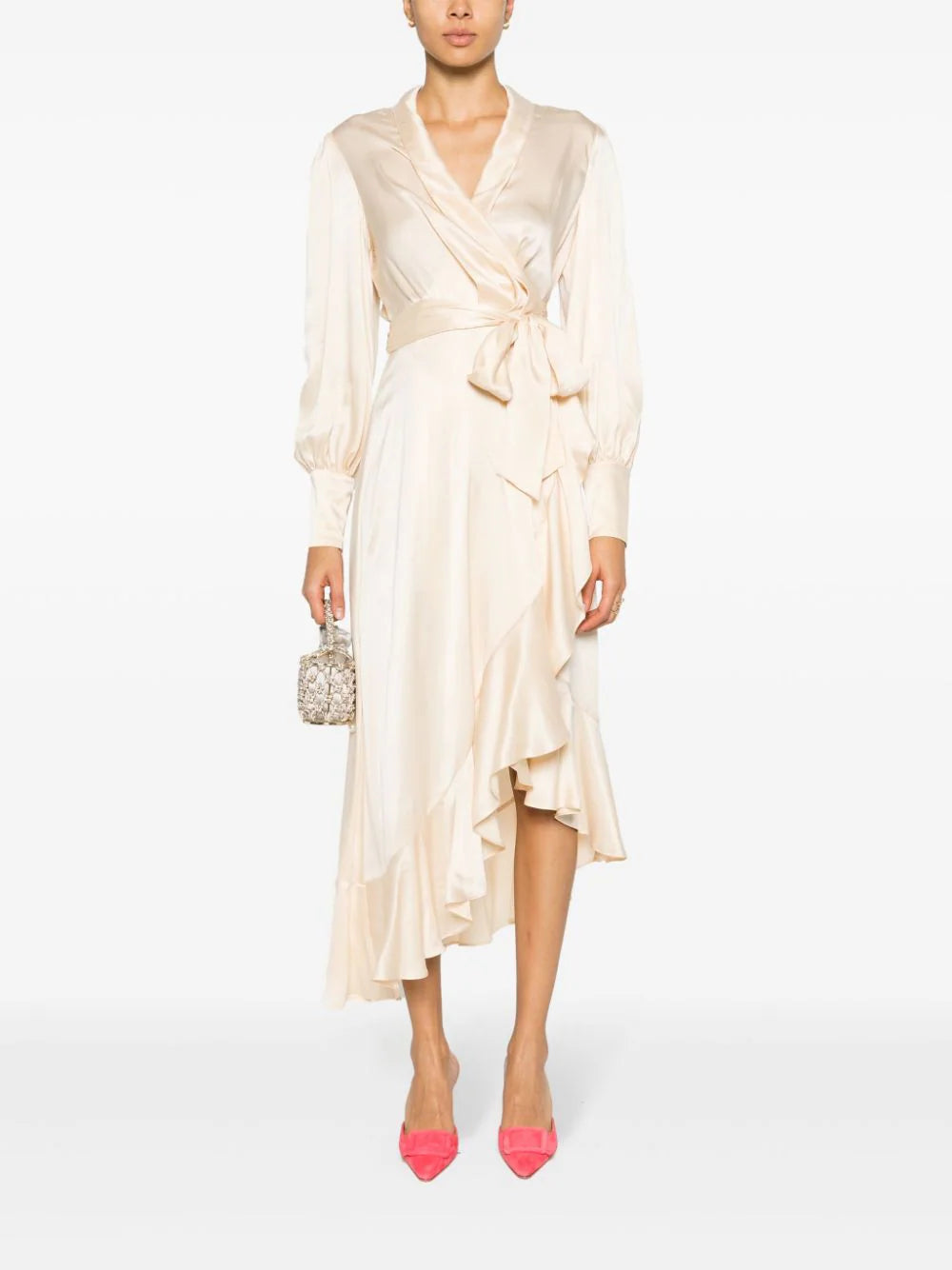 ZIMMERMANN Wrap Midi Dress