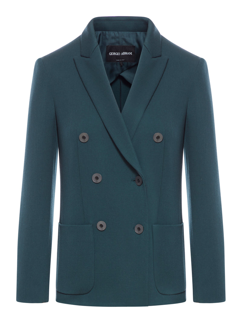 Suitnegozi BLAZER DOPPIOPETTO IN LANA CON REVER A LANCIA