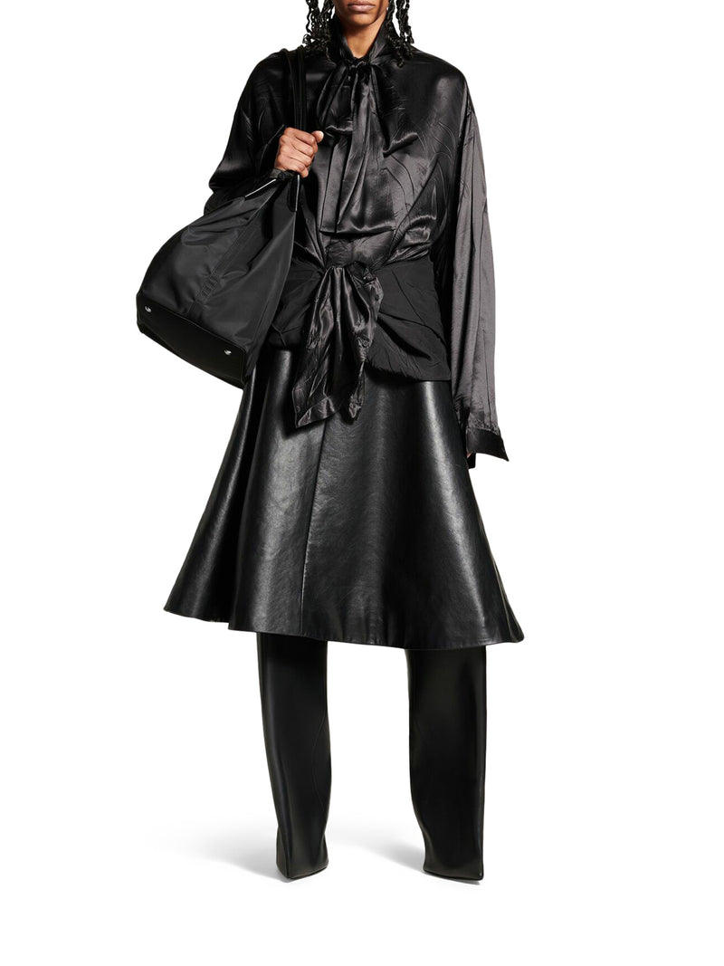 Suitnegozi BLUSA LAVALIÈRE ANNODATA DA DONNA IN NERO