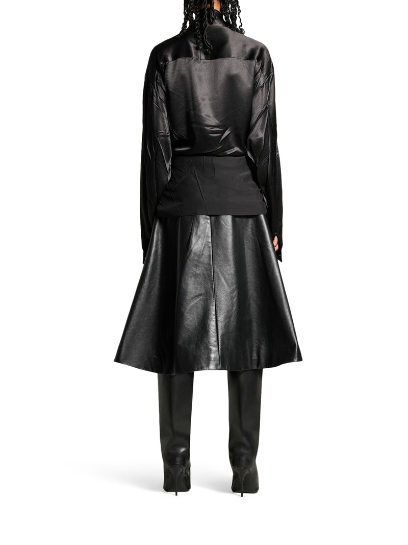 Suitnegozi BLUSA LAVALIÈRE ANNODATA DA DONNA IN NERO