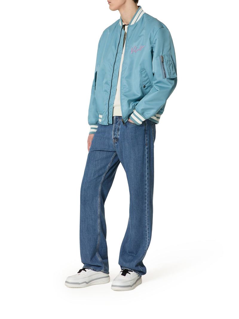 Suitnegozi BOMBER IN NYLON CON RICAMI VALENTINO E STAMPA VLOGO SIGNATURE