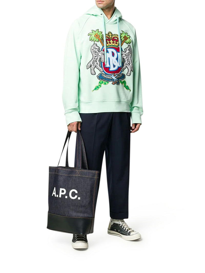 Suitnegozi BORSA A SPALLA AXEL IN DENIM CON INSERTI IN PELLE