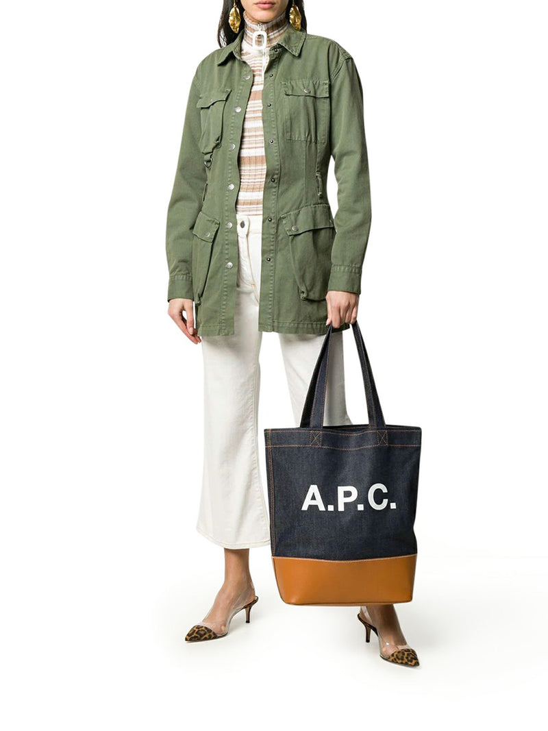 Suitnegozi BORSA A SPALLA AXEL IN DENIM CON INSERTI IN PELLE