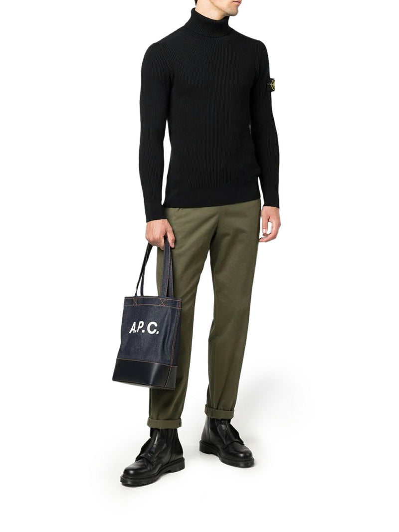 Suitnegozi BORSA AXEL PICCOLA IN DENIM E INSERTI IN PELLE