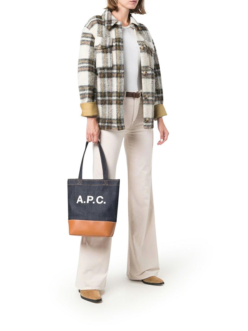 Suitnegozi BORSA AXEL PICCOLA IN DENIM E INSERTI IN PELLE