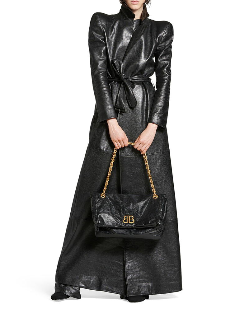 Suitnegozi BORSA CON CATENA MONACO MEDIA DA DONNA IN NERO