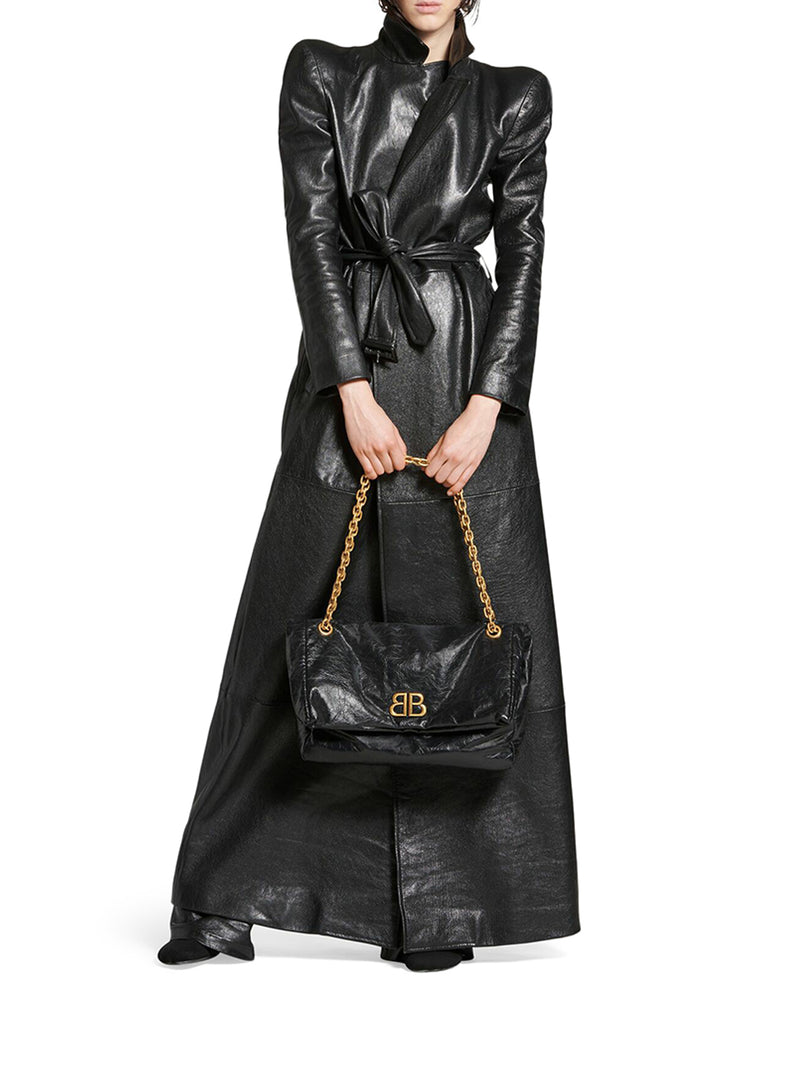 Suitnegozi BORSA CON CATENA MONACO MEDIA DA DONNA IN NERO