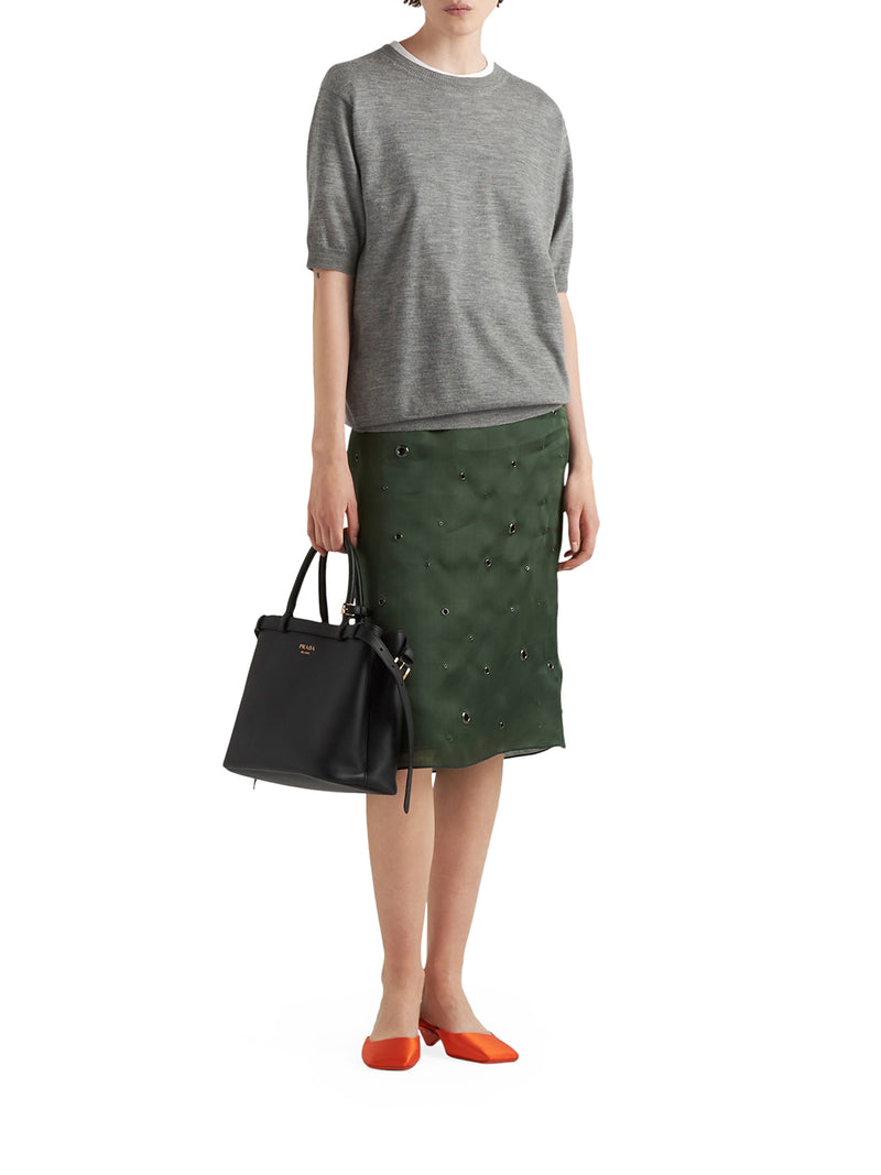 Suitnegozi Borsa Prada Buckle Medium In Pelle Con Doppia Cintura