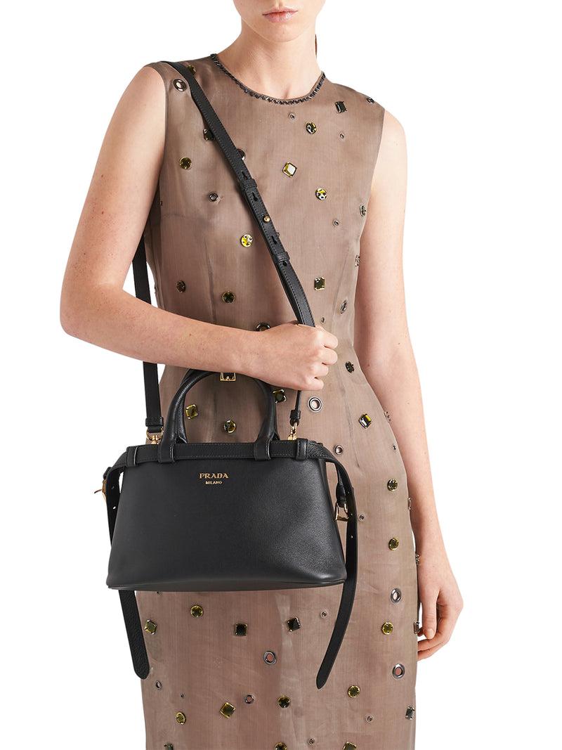 Suitnegozi Borsa Prada Buckle Small In Pelle Con Doppia Cintura