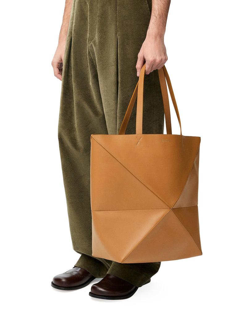 Suitnegozi Borsa Puzzle Fold Tote XL In Pelle Di Vitello Lucida