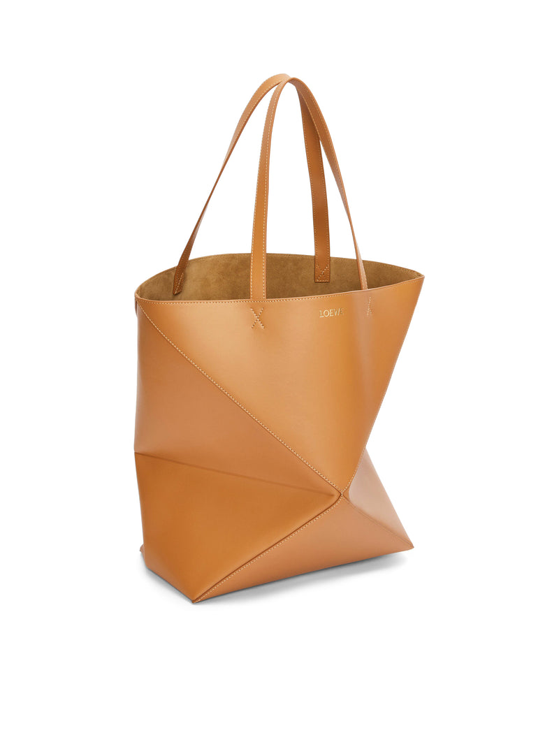 Suitnegozi Borsa Puzzle Fold Tote XL In Pelle Di Vitello Lucida