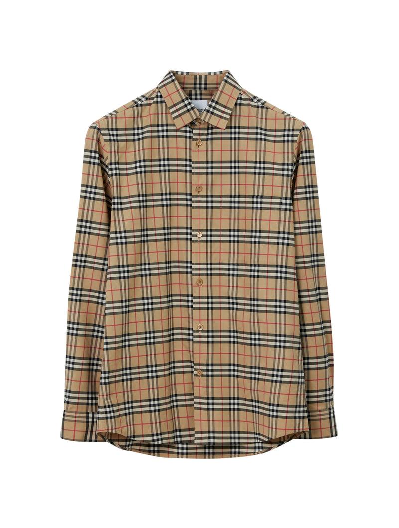 Suitnegozi camicia con motivo vintage check in miniatura
