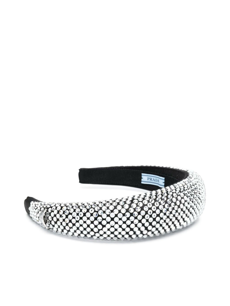 Suitnegozi Cerchietto In Seta Impreziosito Da Cristalli