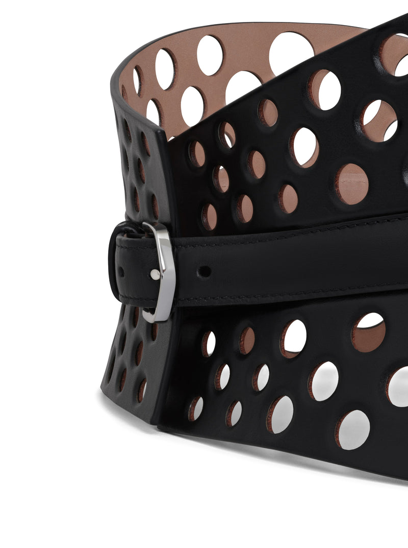 Suitnegozi CINTURA NEO BUSTIER IN PELLE DI VITELLO TRAFORATA