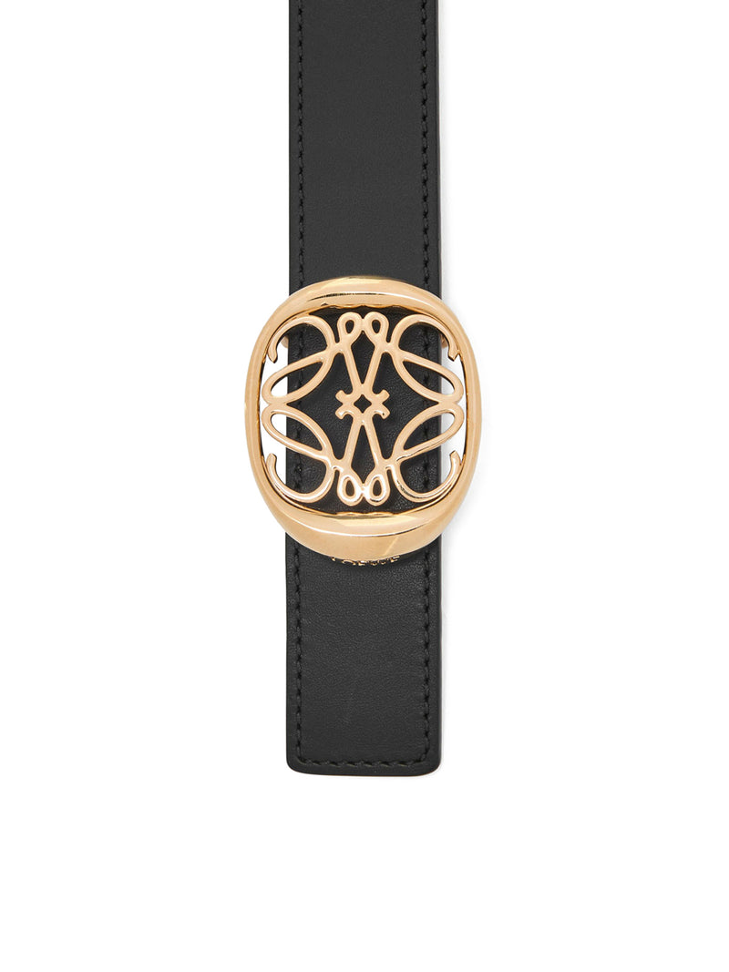 Suitnegozi Cintura Reversibile Anagram Ellipse In Pelle Di Vitello Liscia