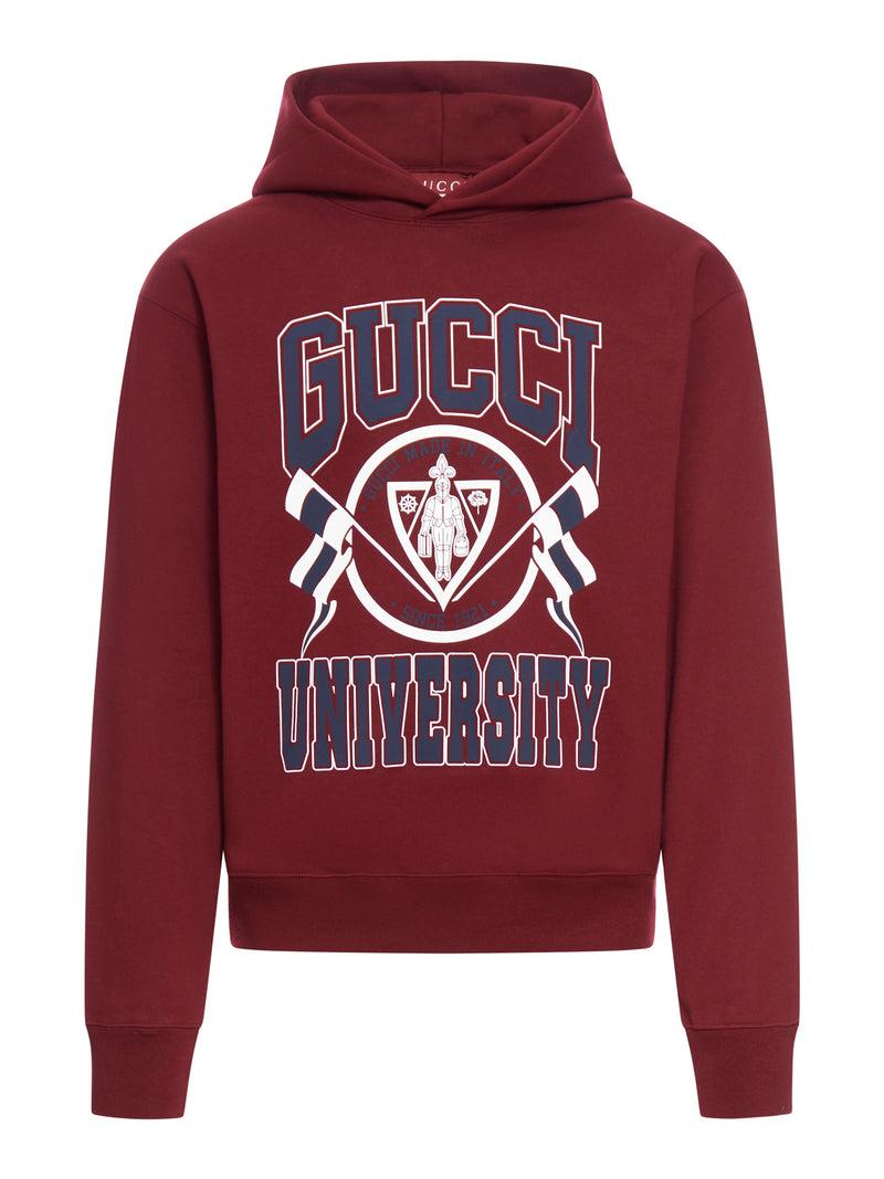 Suitnegozi FELPA CON CAPPUCCIO STAMPATA IN JERSEY DI COTONE