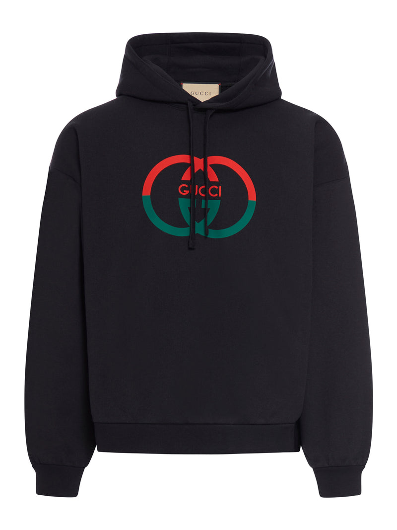 Suitnegozi FELPA CON CAPPUCCIO STAMPATA IN JERSEY DI COTONE