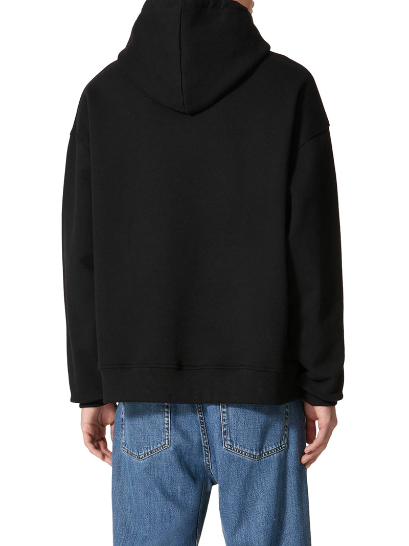 Suitnegozi FELPA IN COTONE CON CAPPUCCIO E V DETAIL METALLICA