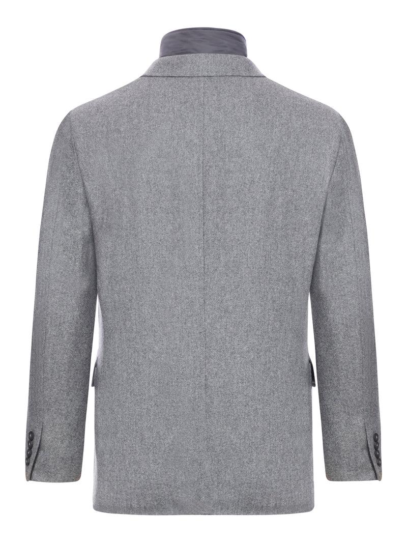 Suitnegozi GIACCA DOUBLE IN FLANELLA CARDATA DI LANA
