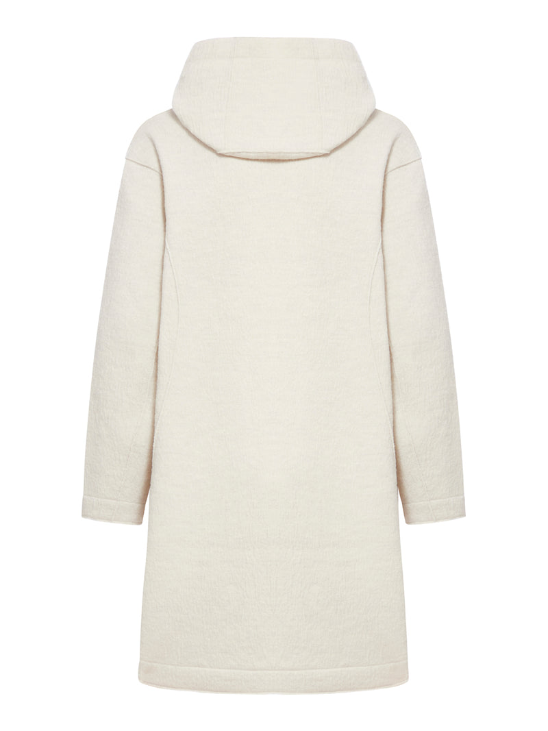 Suitnegozi Giaccone Comfort Fit Con Cappuccio In Lana Cotta