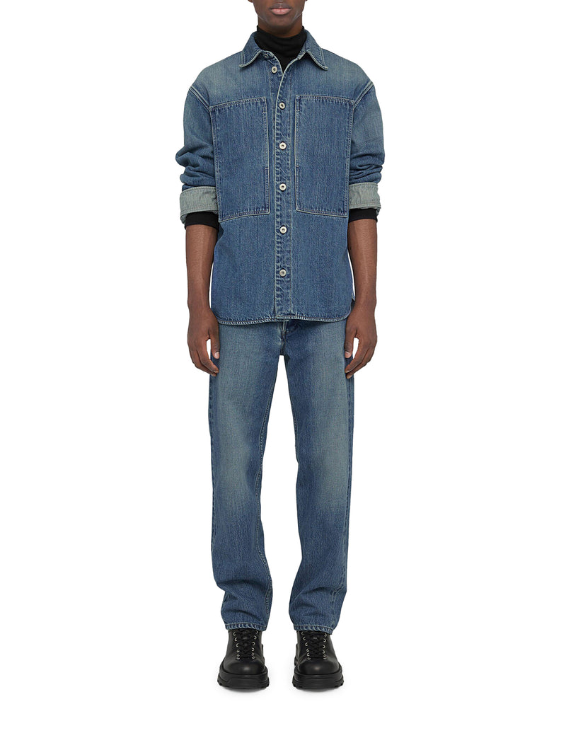 Suitnegozi Jeans Affusolati In Cotone Con Toppa Con Logo