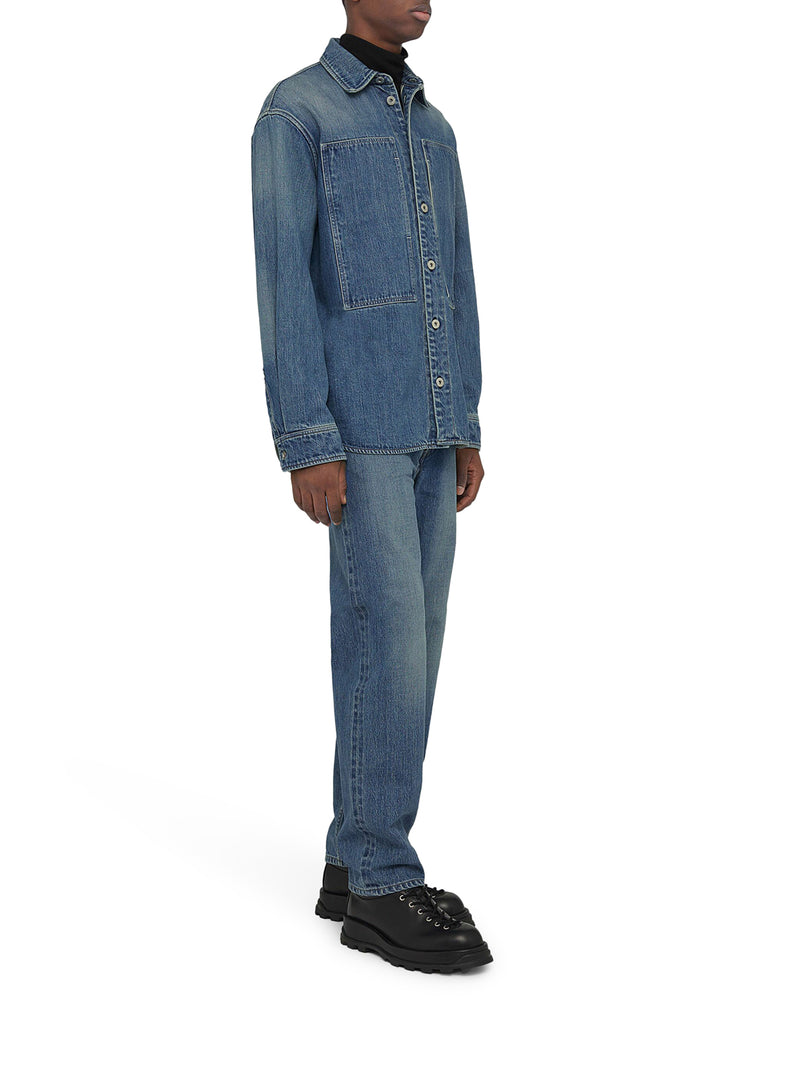 Suitnegozi Jeans Affusolati In Cotone Con Toppa Con Logo