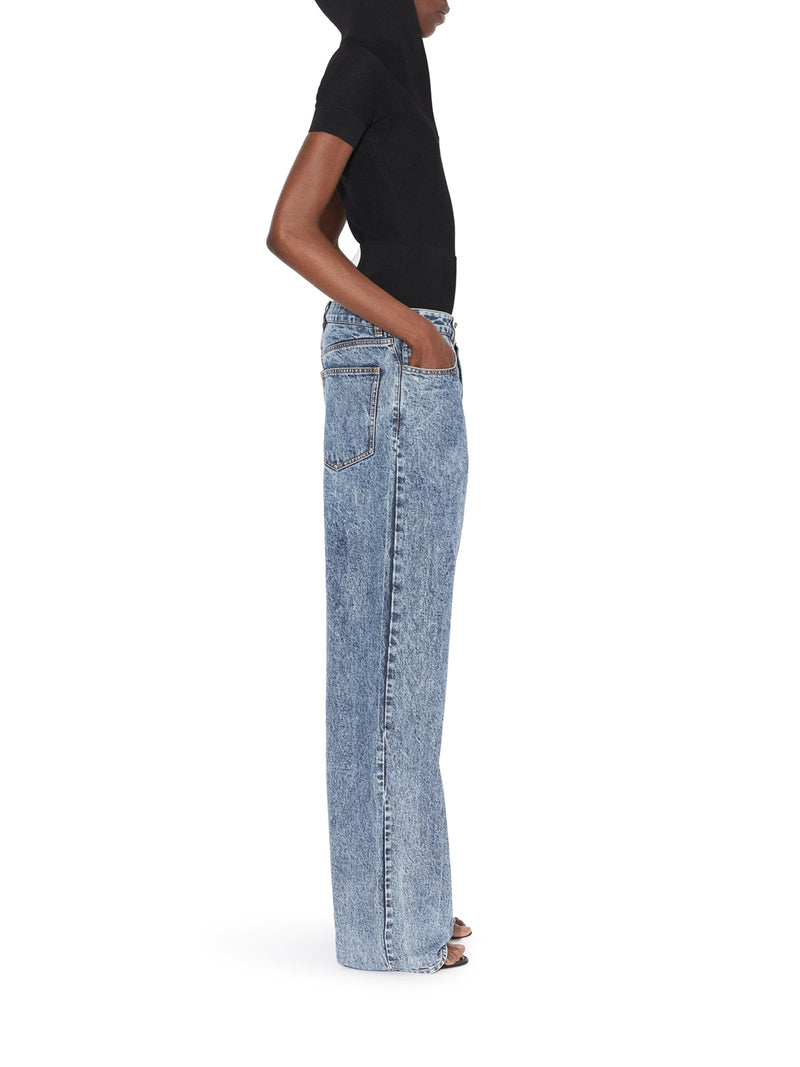 Suitnegozi JEANS IN SNOW DENIM CON FASCIA IN MAGLIA