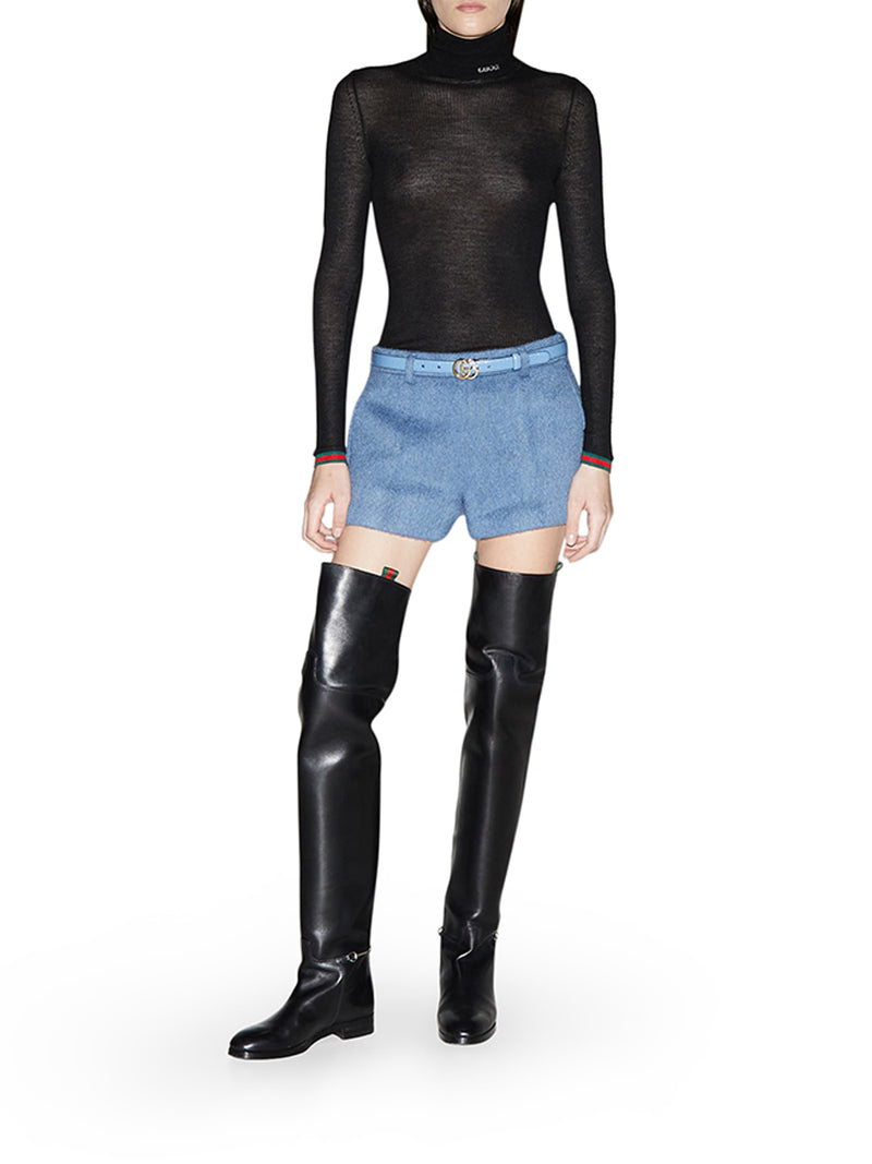 Suitnegozi MAGLIA A COLLO ALTO IN MISTO CASHMERE E SETA