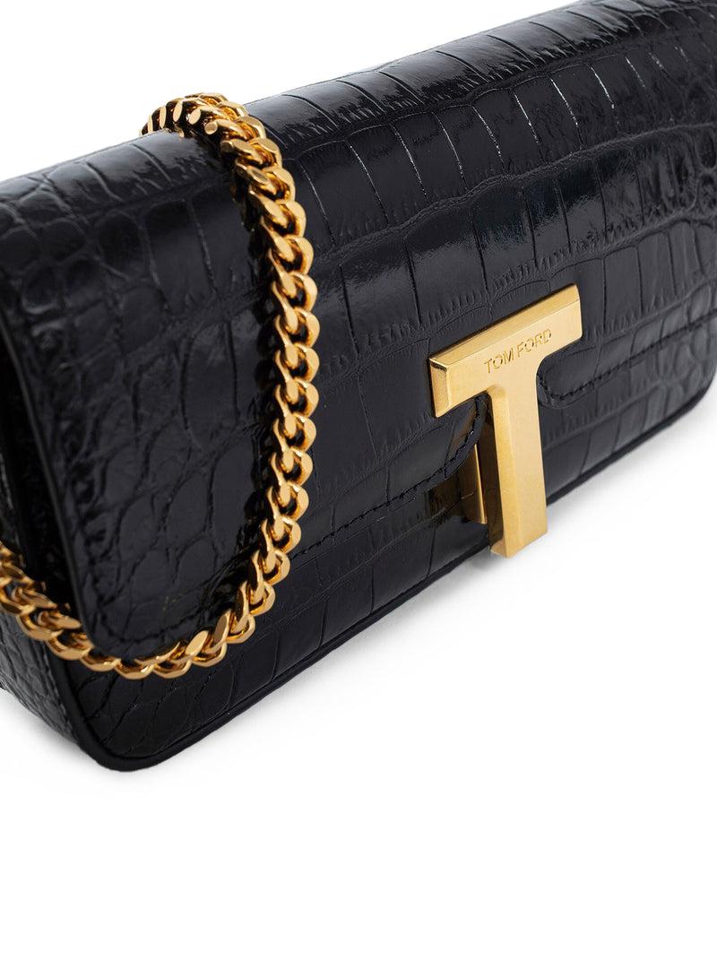 Suitnegozi Mini Borsa In Pelle Di Coccodrillo Goffrata