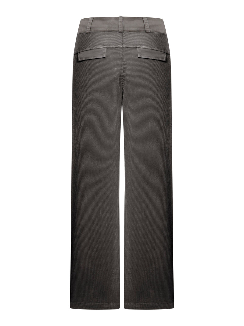 Suitnegozi Pantalone A Palazzo In Velluto A Coste Di Viscosa E Cotone Stretch