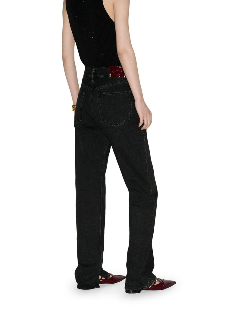 Suitnegozi PANTALONE DRITTO IN DENIM CON DETTAGLIO LASER